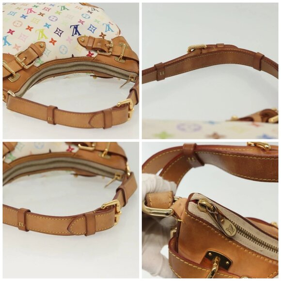 LOUIS VUITTON Monogram Multicolor Greta Hand Bag White M40195 LV Auth 136623 - Picture 16 of 16